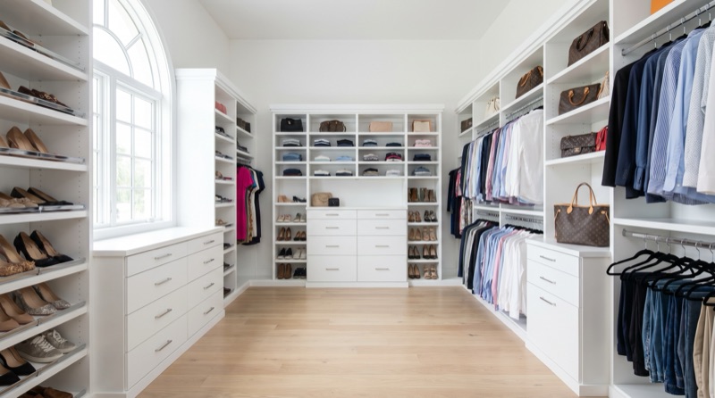 Bedroom closet and built-in painting in New Smyrna Beach FL