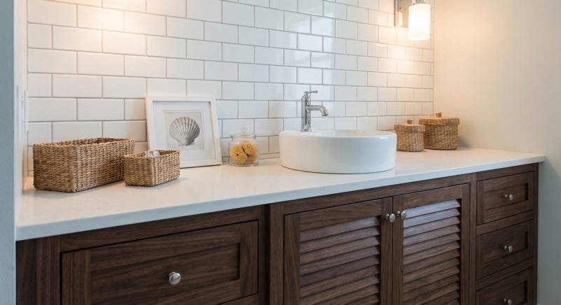 Bathroom vanity cabinet installation New Smyrna Beach FL