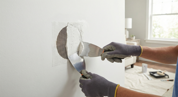 Drywall hole patching and repair