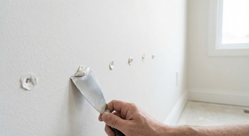 Drywall nail pop repair