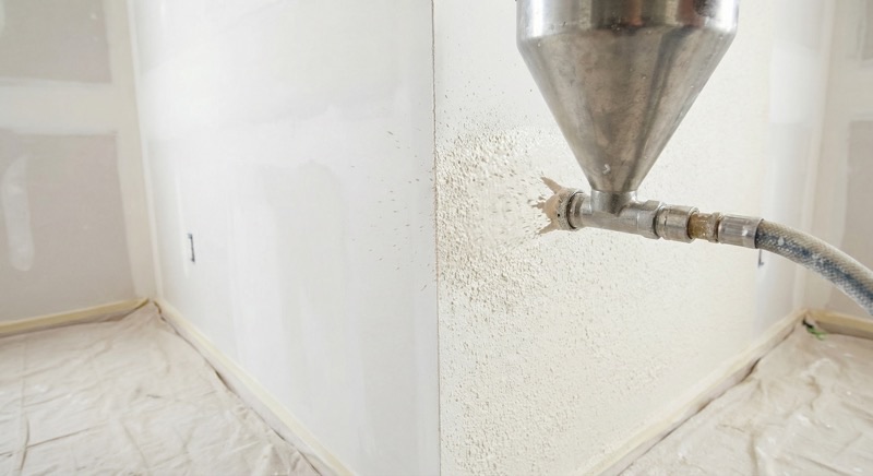 Drywall texture matching - orange peel and knockdown