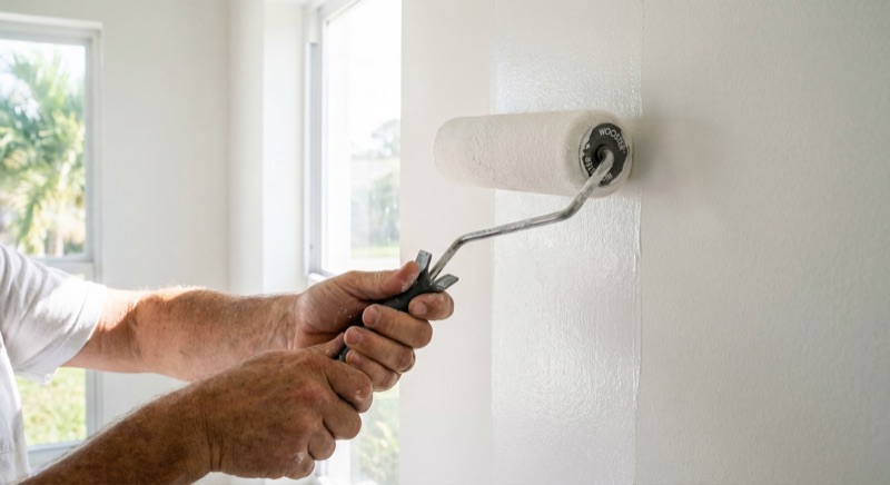 Interior painting in Edgewater FL home - fresh white walls with natural light - JPL Painting