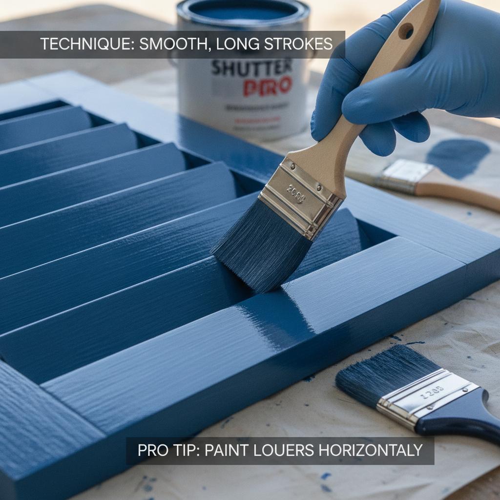 Priming shutters with an adhesion-promoting undercoat before applying the topcoat