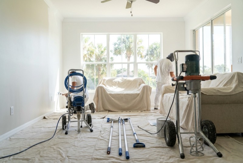 Interior painting in Port Orange FL home - fresh white walls with natural light - JPL Painting