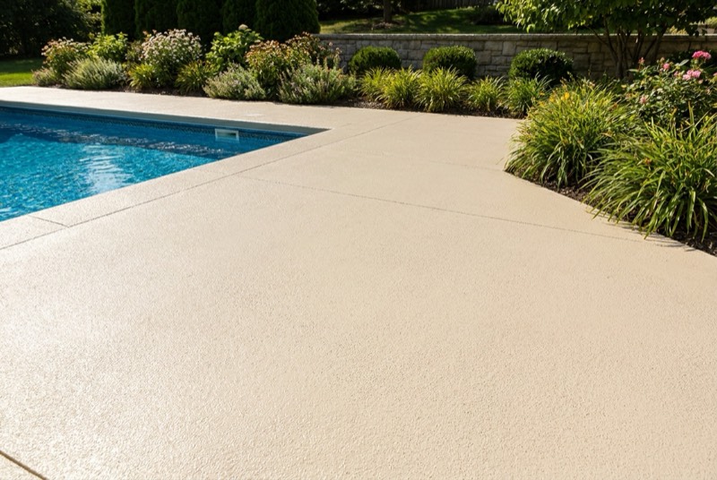 Concrete pool deck painting New Smyrna Beach FL