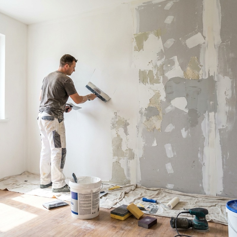 Wall repair and skim coating in Volusia County FL