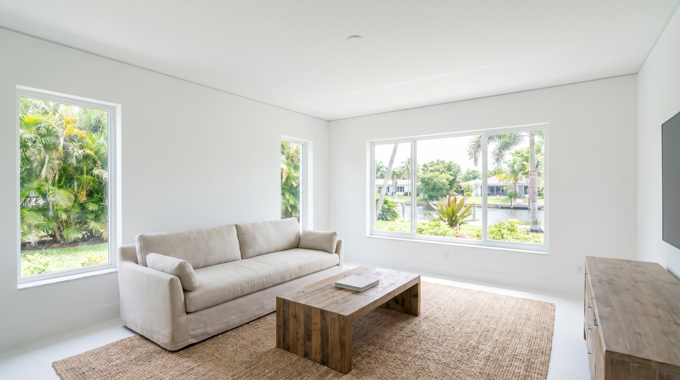 Interior walls and ceilings painting with smooth satin finish in New Smyrna Beach FL