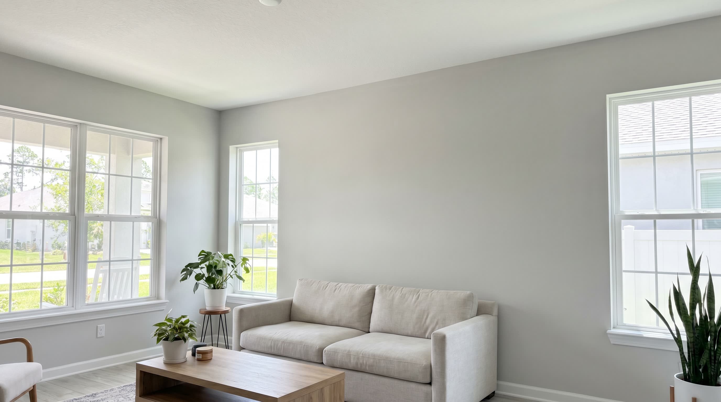 Interior walls and ceilings painting with smooth satin finish in New Smyrna Beach FL