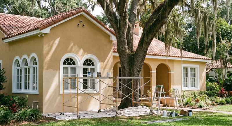 Historic-style Florida home exterior repaint in St. Augustine FL - JPL Painting professional painting service